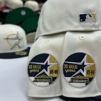 Image 3 of New Era 59Fifty Chrome Gold Navy