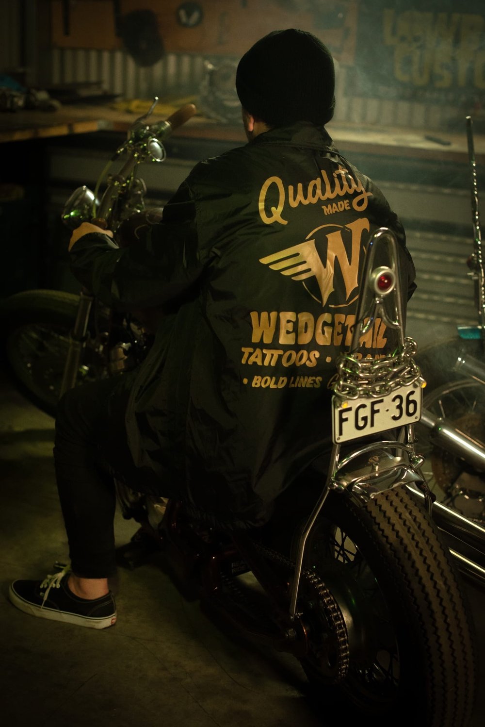 Wedgies Flying W ~ Coach/Windbreaker ~ Black 