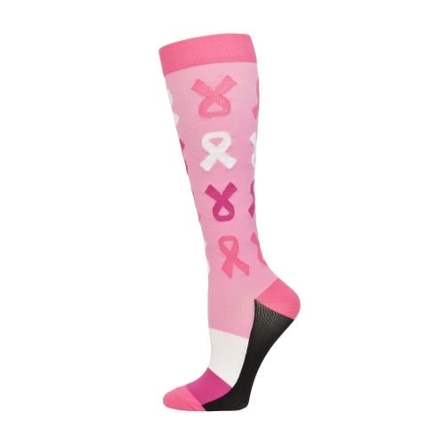 Image of Pro Cure-Pink Ribbon Compression Sock 