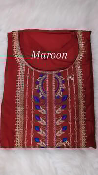 Image 5 of KSV8104-3 Pc Soft Rayon Kurtha Set