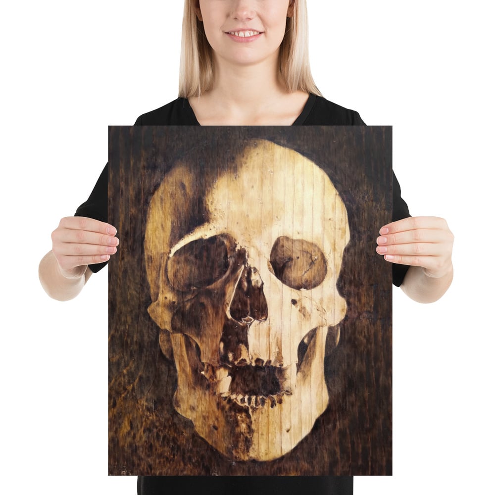 Photo Print: Human Skull Portrait