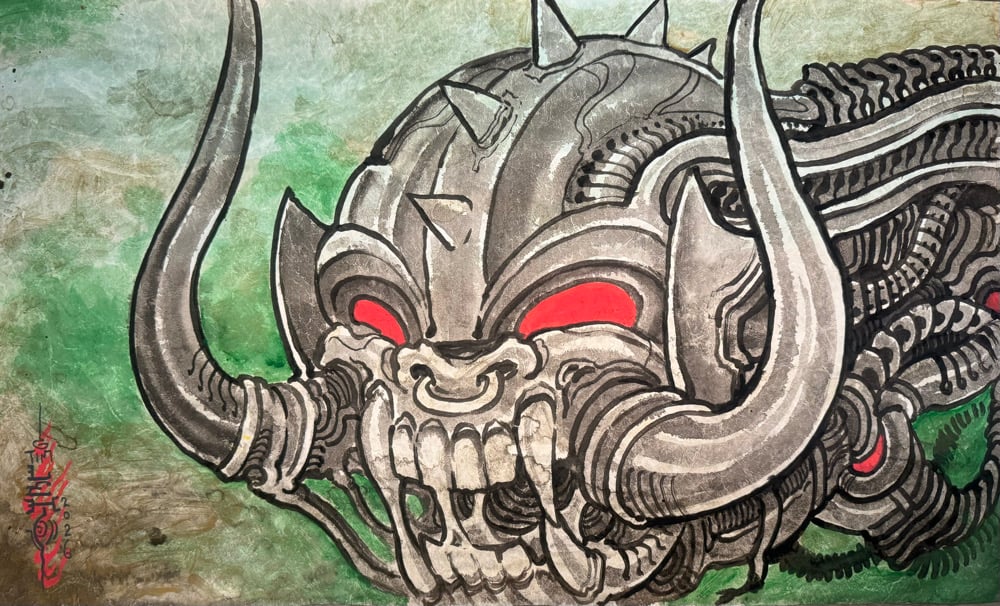 Image of Tim Lehi “Snaggletooth 4” Original Art