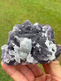 Image 3 of Purple Polyhedral Pyramid & Cubic Fluorite Specimen #2044