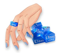 Image 1 of Go Blue Lions Statement Rings 