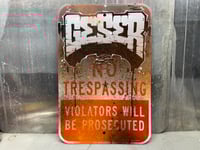 Image 2 of “ GESER”Hand Painted Metal sign