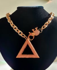 Image 2 of Pyramid Necklace - Rose Gold