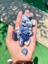 Sodalite tumbled crystal