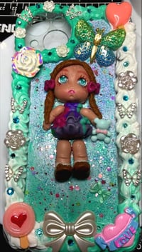 Image 1 of TEAL BABYGIRL BRAIDS 🦋 IPHONE CELL CASE 
