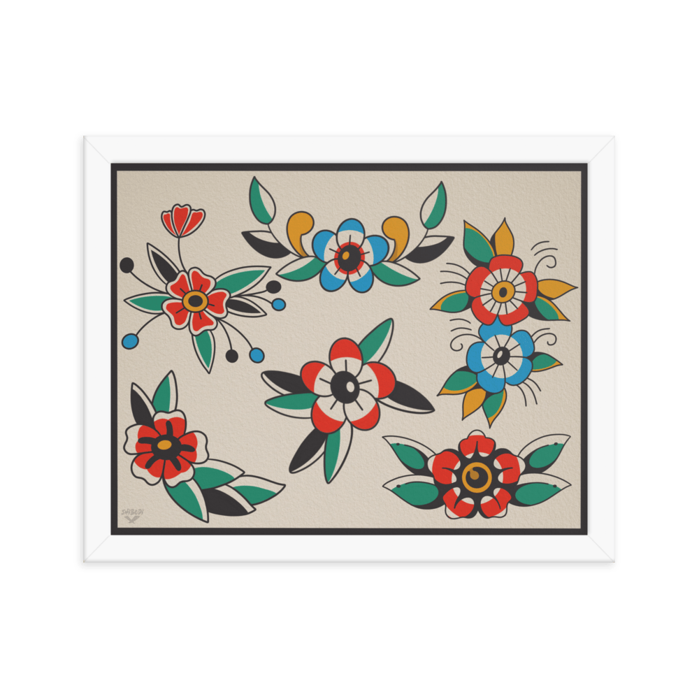 Image of Framed Funky Flower Flash