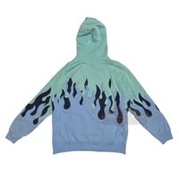 Image 3 of (L fit XL) Nike Hoodie Double Flame Series BCyan "Zqina" 549