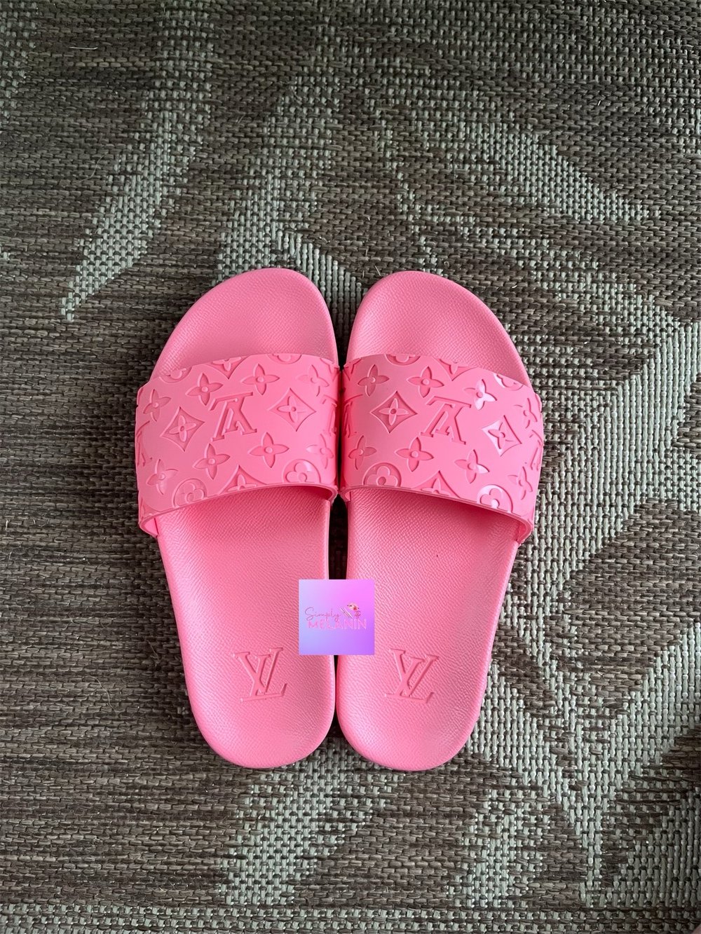 Image of lv slides 💜. 