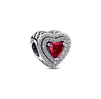 Diamante Red Heart Bracelet Charm *pre order*