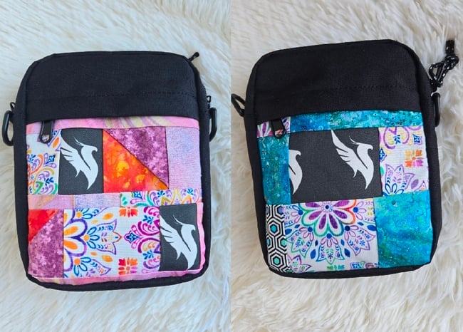 Illenium patchwork crossbody bags