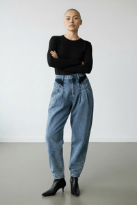 Image 1 of Vintage Z. CAVARICCI High Waist Barrel Jeans