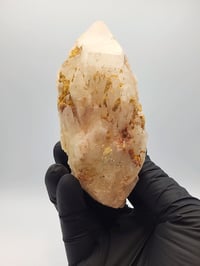 Image 6 of Pineapple Quartz Crystal Flower Cluster with 6" Gold Stand - 6 Styles
