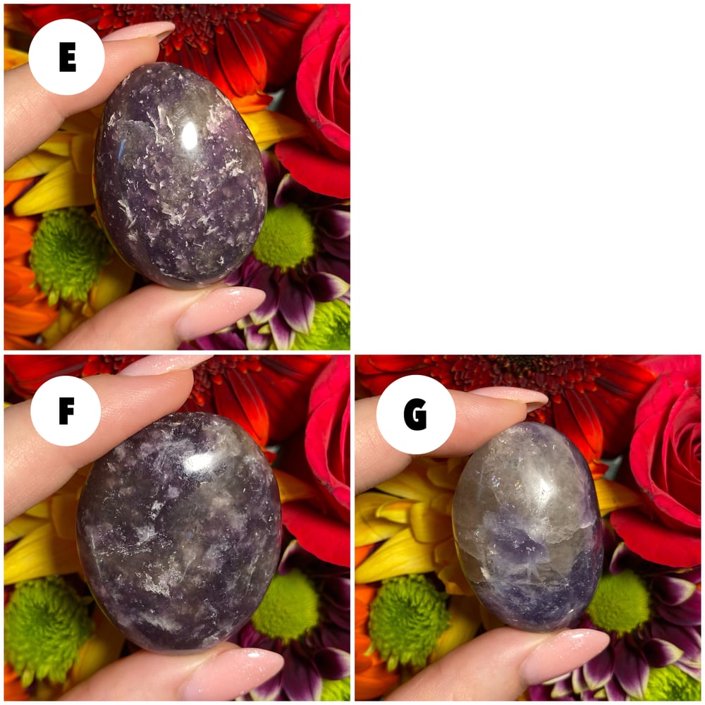 Image of Lepidolite Palmstone