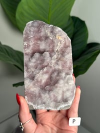 Image 16 of XL SELF STANDING COTTON CANDY APOPHYLITE CUT BASES -INDIA-