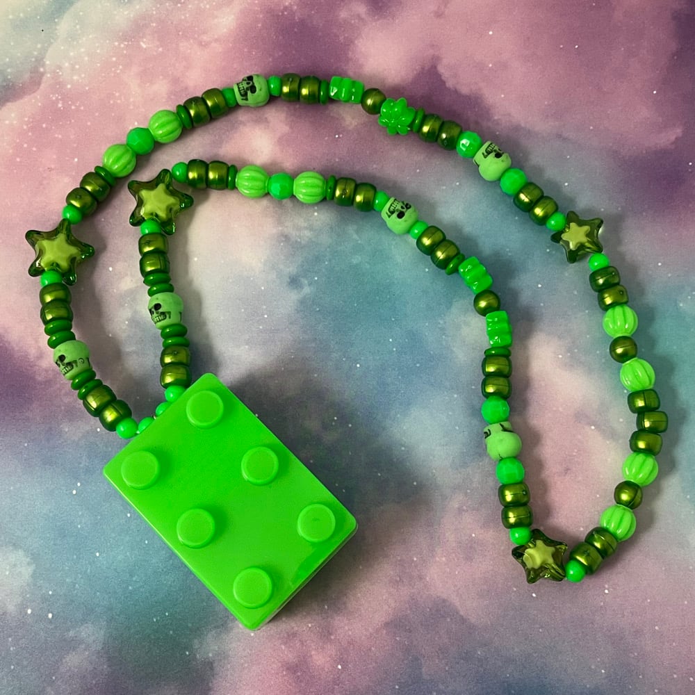 Image of Capsule Building Block Kandi Necklace Storage Brick