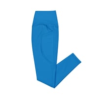 Image 1 of THROAT CHAKRA BLUE LEGGINGS