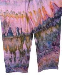 Image 4 of L/XL Cotton Blend Knit Pocket Jumpsuit in Appalachian Sunset Spiral Ice Dye