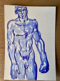 Image 1 of Watercolour ~ Blue Boys XXXV
