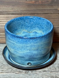 Image 1 of Small blue planter 
