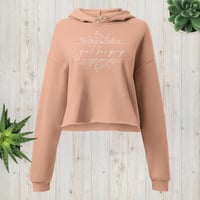 Image 3 of Cursive Women's Crop Hoodie (Multiple Colors)