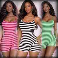 Image 1 of Striped Romper