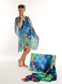 Image 1 of TURTLE COVE PRINT KAFTAN