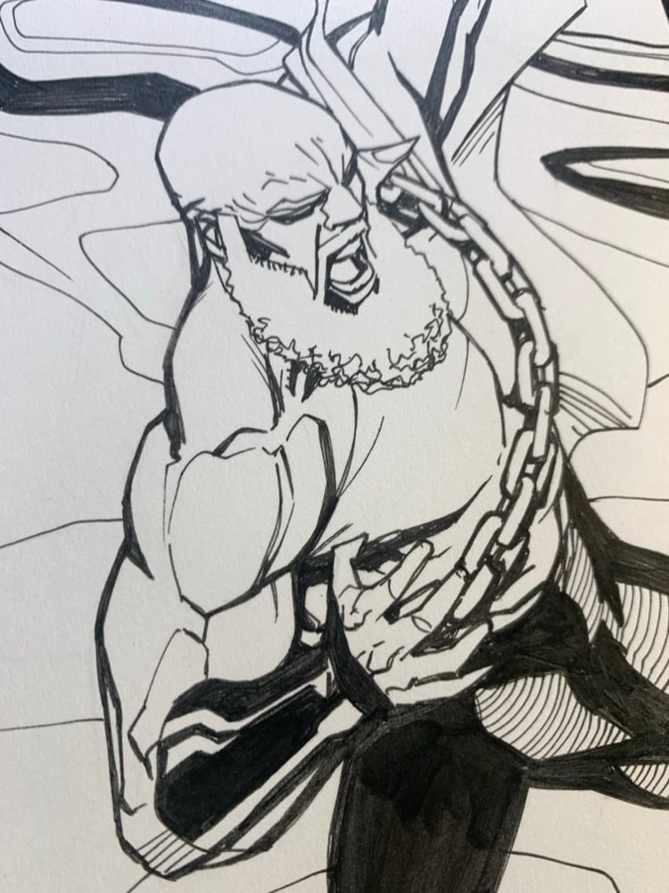 Image of POWER MAN:TIMELESS #1 page21 original art