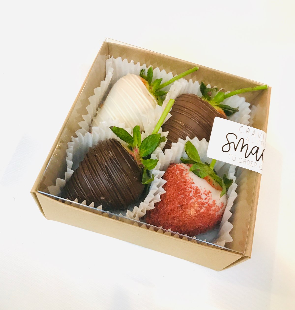 Image of 4 pk Chocolate Strawberries 
