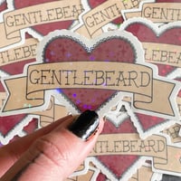 Image 3 of Gentlebeard Heart 2x3" Vinyl Waterproof Sticker