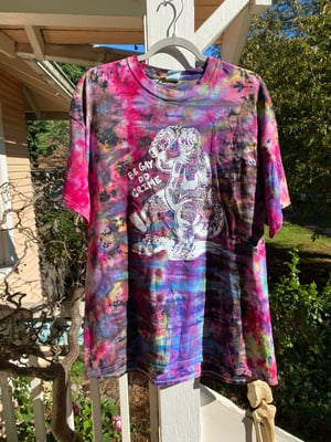 Image of XL Godzilla Be Gay Do Crime Tie Dye Shirt 2