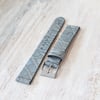 18mm Crocodile Strap - Denim Light