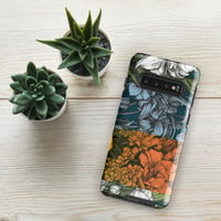 Image 2 of Art Nouveau Inspired Colorful Quartet Boho Hippie Floral Sketch Tough case for Samsung®