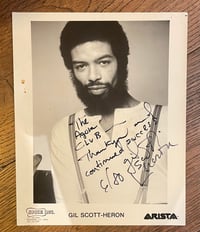 Gil Scott Heron signed 8" x 10" Promo Glossy! 