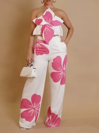 Image 1 of Do It For Me Pants Set Pink 