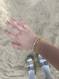 Image 1 of iconic duo beaded bracelet set 