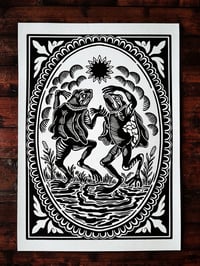 Image 3 of A2 Frog Print