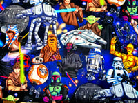 Image 12 of Space Theme Scrub Hats