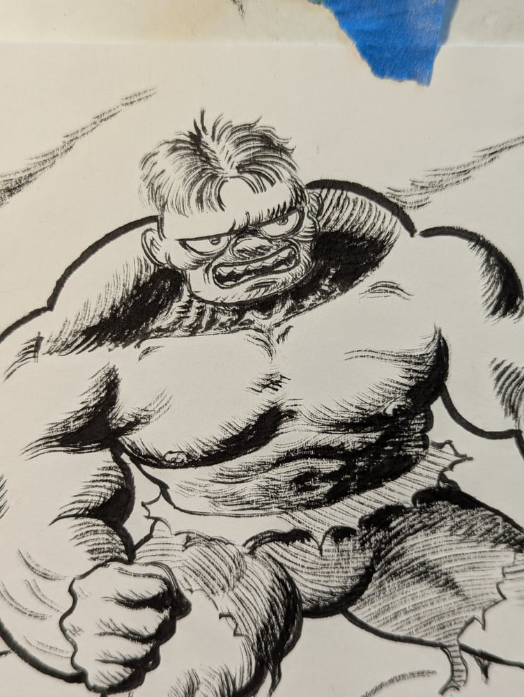 Image of HULK ink and brush