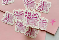 Image 3 of back to december - taylor sticker 