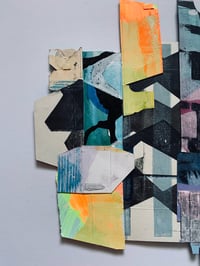 Image 3 of Vertical Zig Zag Printed Cardboard Collage 