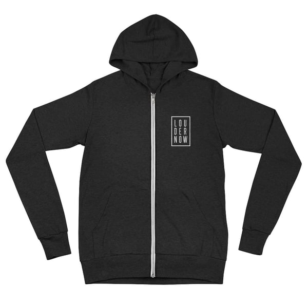 Image of LOUDERNOW Lightweight Unisex zip hoodie