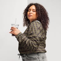 Image 2 of Dahlia Ground Leaves Cropped Windbreaker