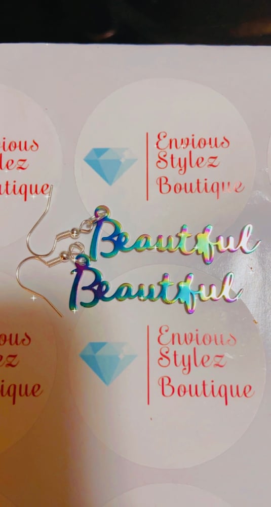 Image of Rainbow beautiful earrings