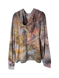 Image 8 of ♻️ UPCYCLED XL Lightweight Hoodie Tee in Mojave Ice Dye