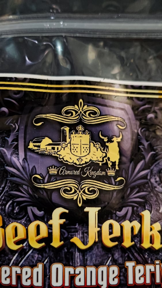 👑The Armored Kingdom Peppered Orange Teriyaki Beef Jerky 🍖