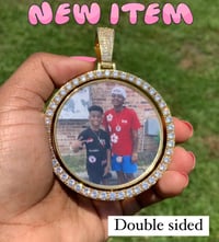 Image 1 of Double sided-Large Photo pendant 