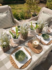 Image 3 of Floral Embroidered Napkins ( Sets of 2 or 4 )
